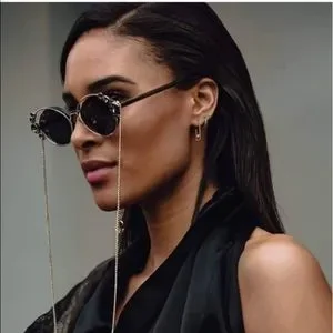 JIMMY CHOO PLAYFUL AND VERY CREATIVE ADD ON BLING SUNGLASSES Jimmy Choo CLOE/S 807/FQ Black Gold Flash Swarovski Crystals  main image 4